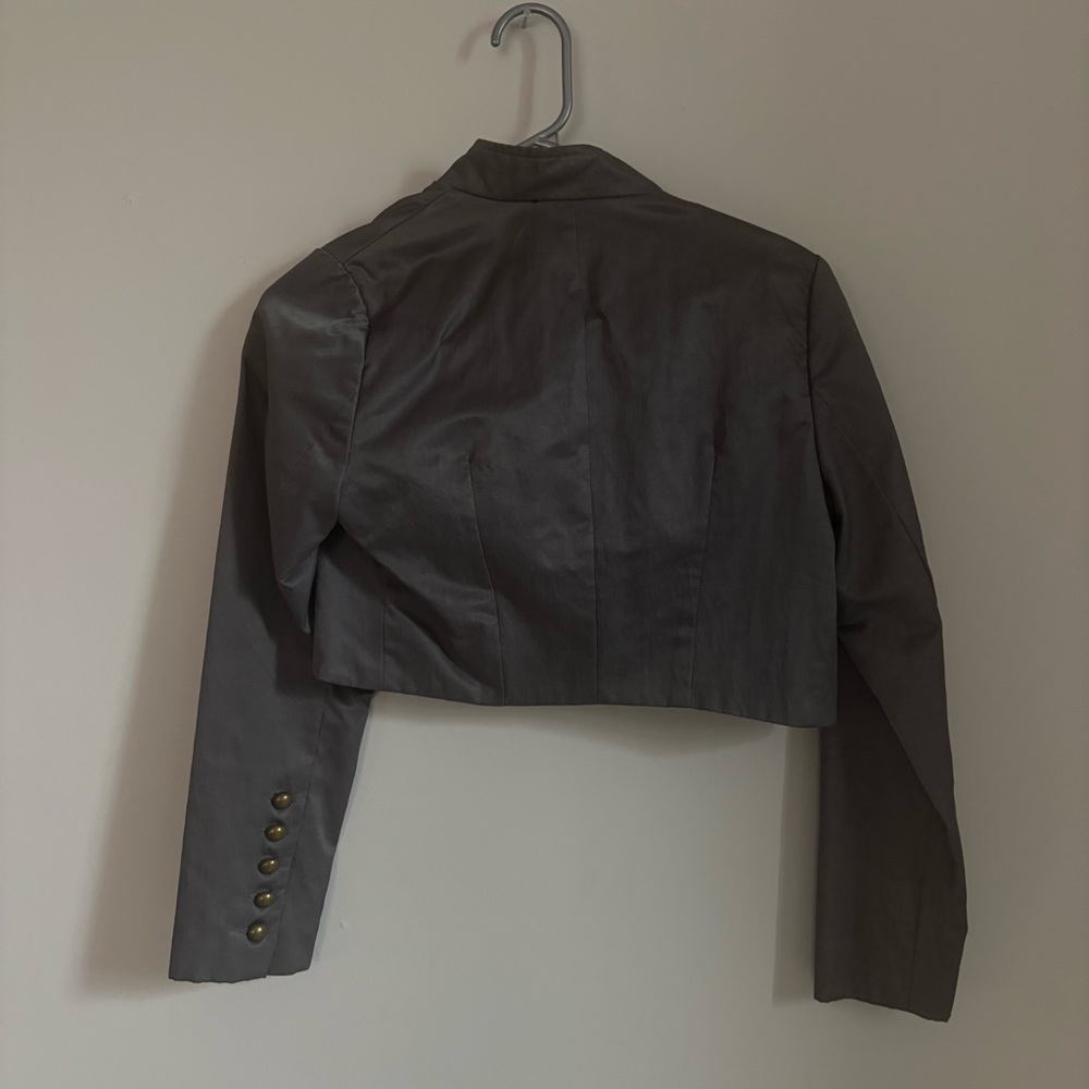 Cropped Military Style Jacket - Picture 3 of 5